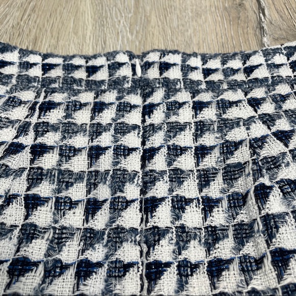 Loft Tweed Blue Pocket Skirt Sz 0 Petite - Picture 7 of 10